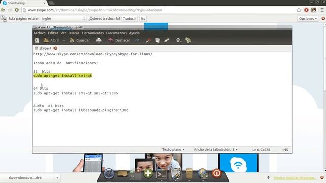 Skype 4.2 Ubuntu 12.04 - 13.04 смотреть онлайн