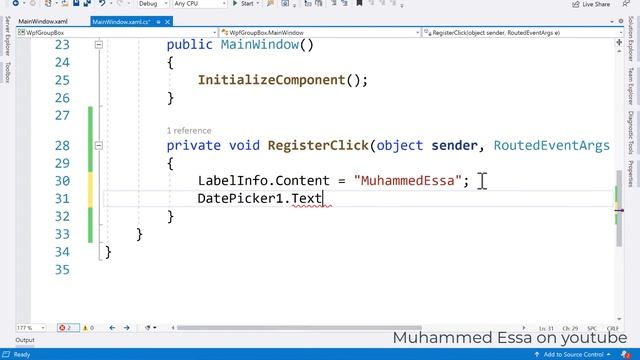 102 C# C Sharp WPF GUI DatePicker control смотреть онлайн
