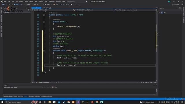 DISPLAY LETTER BY LETTER IN LABEL | C# WINDOWS FORM #tutorial | #visualstudio смотреть онлайн