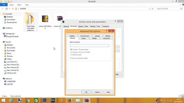 How to make RAR and EXE files with Winrar смотреть онлайн