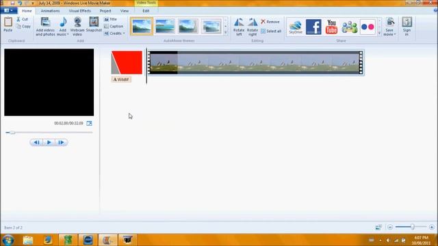 Windows Live Movie Maker (Windows 7) Basic Tutorial смотреть онлайн
