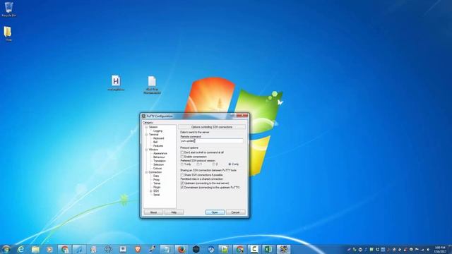 Remote Command Over SSH with Putty смотреть онлайн