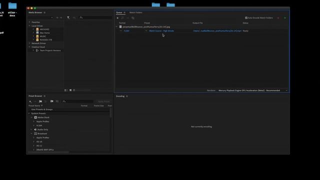 How to Import and Render an Image Sequence in Adobe Media Encoder смотреть онлайн