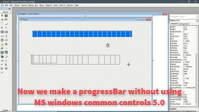progressbar|| How to add a Progress bar in VB 6.0||Visual basic 6.0||MS windows common controls 5.0 смотреть онлайн