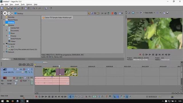 Sony Vegas Pro 13: How to Unlink Audio from Video смотреть онлайн
