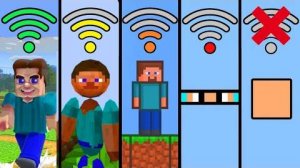 Майнкрафт с разной скоростью Wi-FI!