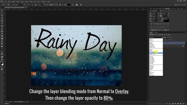 Rain Text Effect - Photoshop Tutorial - Write on Foggy Window смотреть онлайн