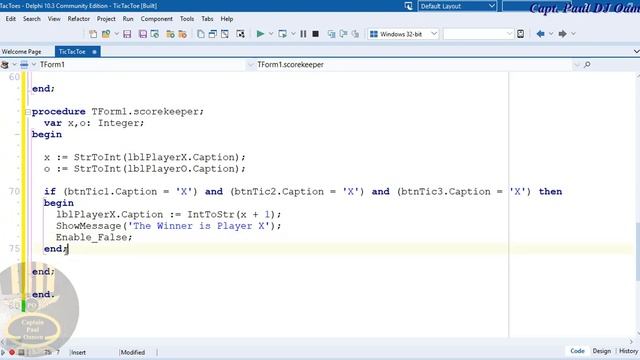 How to create Tic Tac Toe Game in Delphi смотреть онлайн