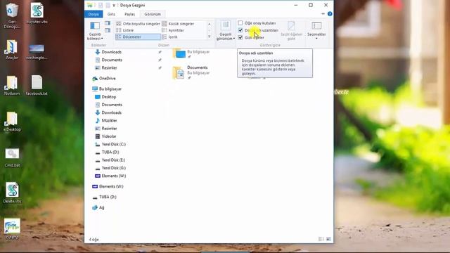Windows 10 Ve Wİndows 7'de Dosya Uzantılarını Gösterme Ve Gizleme смотреть онлайн