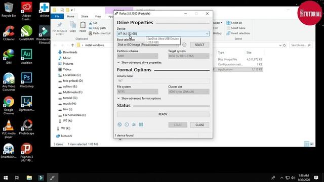 Tutorial Cara Membuat Flashdisk Bootable Windows 7 смотреть онлайн