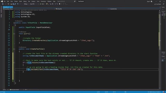 Unity C# Coding: Create a Text File At Runtime with Unity смотреть онлайн
