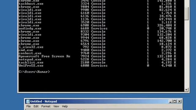 How to Close or Kill an application using Command Prompt "taskkill" смотреть онлайн
