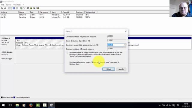 RIDURRE DISCO C E CREARE NUOVA PARTIZIONE in WINDOWS 10 ASUS X554LA-XO1236D смотреть онлайн