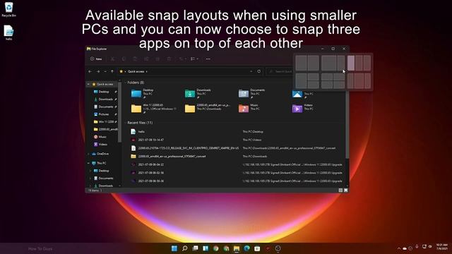 Windows 11 Build 22000.65 - What's New ? Features ? смотреть онлайн