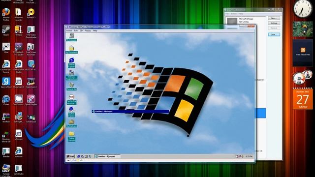 Windows 98 Plus! on Virtual PC смотреть онлайн