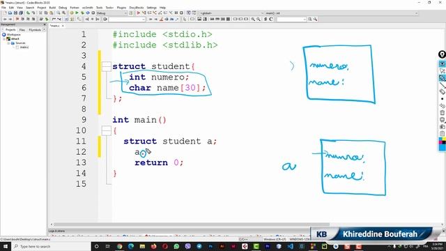 تعلم c | درس #37 - الهيكل في لغة سي | struct in c смотреть онлайн