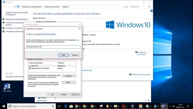 Comment créer un point de restauration avec Windows 10 смотреть онлайн