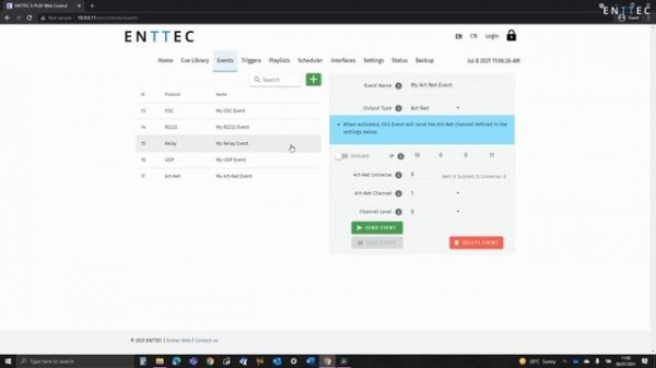 ENTTEC TECH TIPS: S-PLAY - Introduction to Events