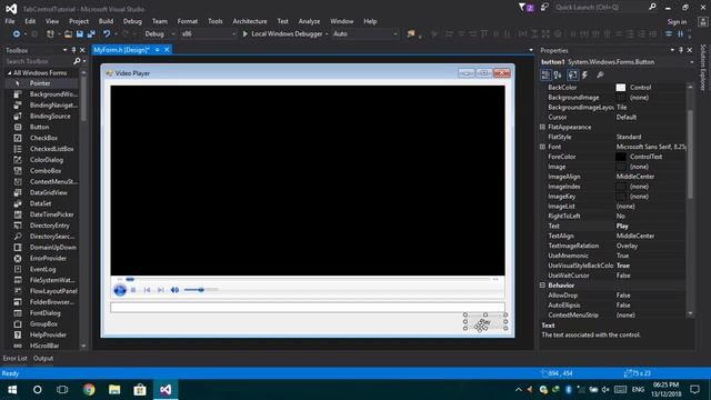 C++ GUI: Simple Media/Video Player in Visual Studio | WinForms смотреть онлайн