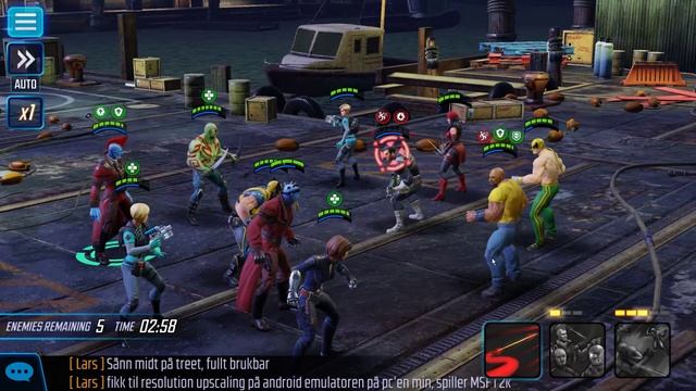 Marvel Strike Force: Bluestacks 3 with resolution upscaling test смотреть онлайн