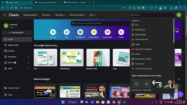 🌟 How To Make Thumbnail From Canva / Canva Se Thumbnail Kaise Banayen смотреть онлайн
