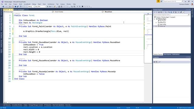 How to draw a rectangle using Visual Basic смотреть онлайн