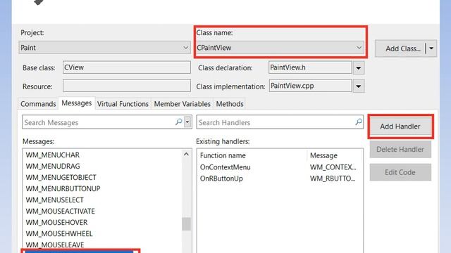 Paint app MFC C++, VS 2019 смотреть онлайн