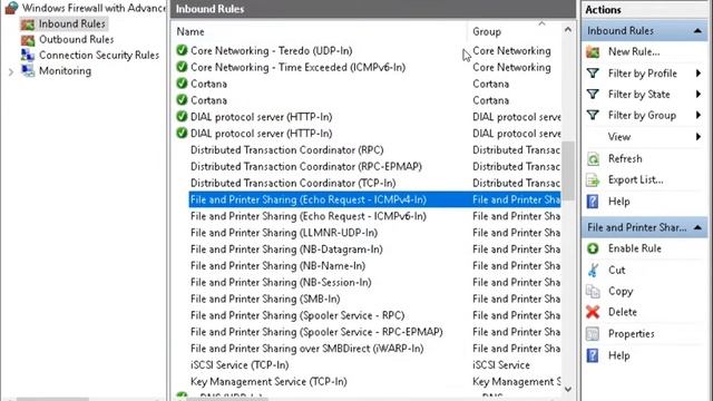 MODIFY FIREWALL RULES TO ALLOW ICMP (ping) | WINDOWS SERVER #3 смотреть онлайн