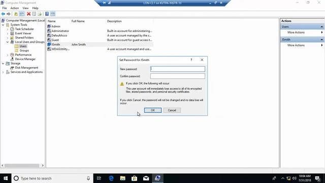 Configuring Windows Devices 70 697 Lab 2 1 Managing Local User Passwords смотреть онлайн