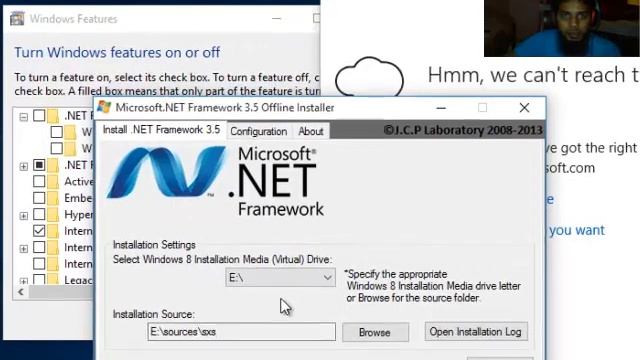 windows 10 : how to install .Net framework 3.5 from media смотреть онлайн