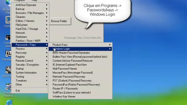 Remover Senha do Windows XP/Vista/7 смотреть онлайн