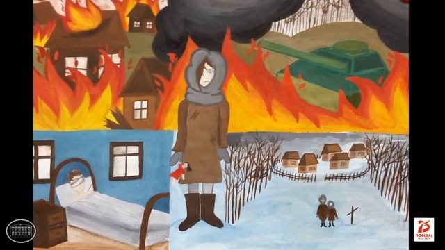 В память о Великой Победе. Выставка "Победа глазами детей". Пушкинская детская художественная школа. смотреть онлайн