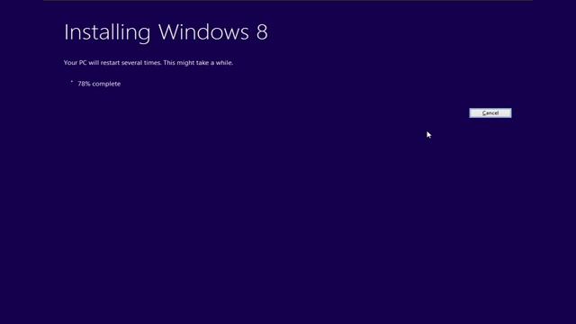 Installing Windows 8 build 9200 RTM смотреть онлайн