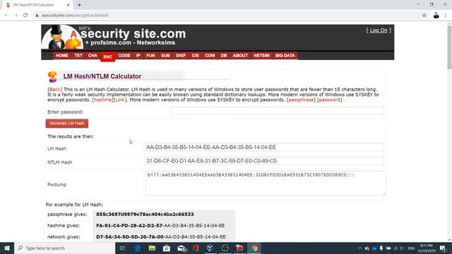 Dump and Crack Password Windows 10 part 1 смотреть онлайн