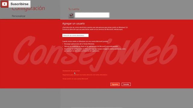 Como crear otra cuenta de usuario en windows 8 смотреть онлайн