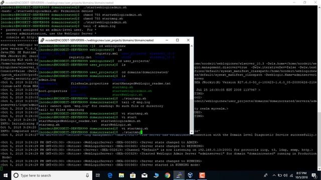 start stop weblogic using wrapper script смотреть онлайн