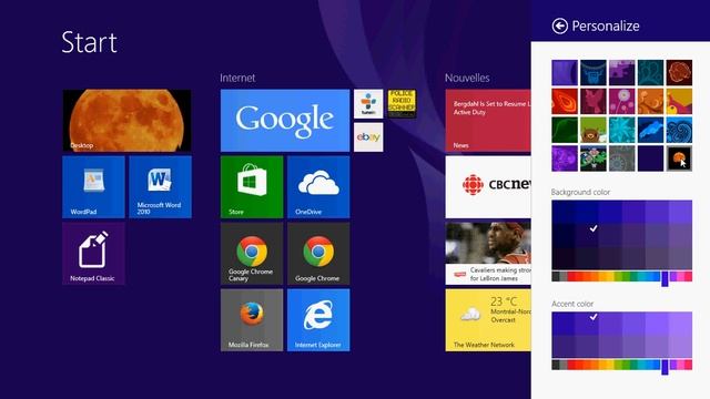 Windows 8.1 How to change modern start screen background picture смотреть онлайн