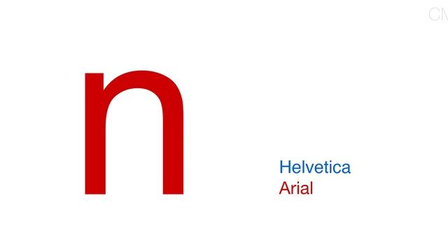 Helvetica vs Arial - lower case comparison смотреть онлайн