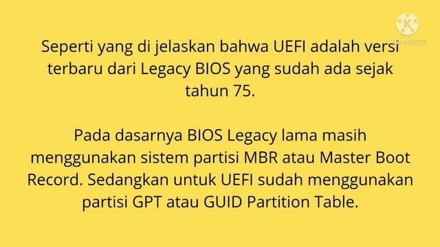 Perbedaan UEFI dan LEGACY, GPT dan MBR, 32 BIT dan 64 BIT. смотреть онлайн