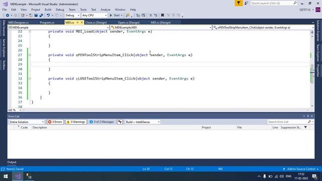 MDI Form Example in C# - Windows Form Application смотреть онлайн