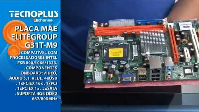 PLACA MÃE ECS G31T-M9 LGA 775 FSB1333 смотреть онлайн