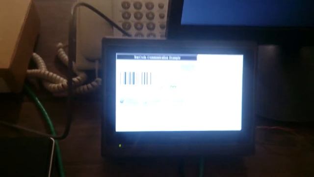 1- Barcode reader and HMI communicate with a smart phone using VNC server смотреть онлайн