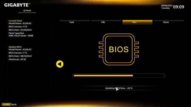 Update Bios Gigabyte A520i AC смотреть онлайн