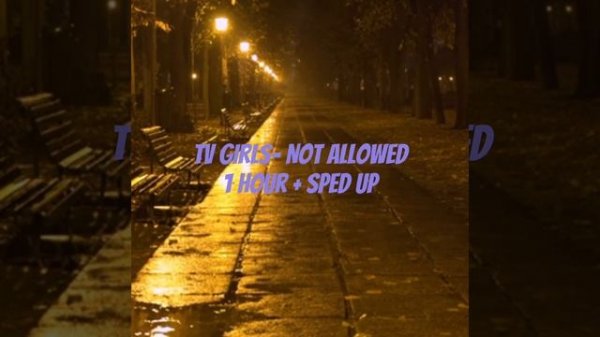 TV GIRLS- NOT ALLOWED (1 HOUR + SPED UP)