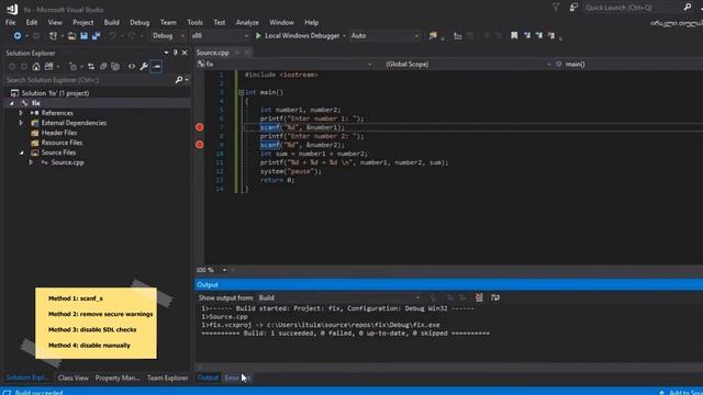 "scanf" function error fix смотреть онлайн