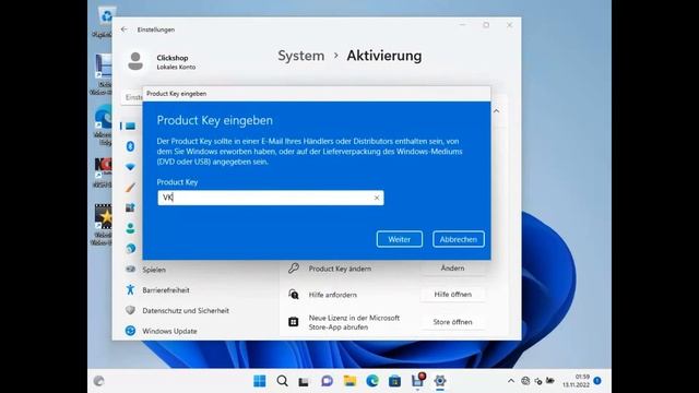 Windows 11 Home auf Windows 11 Pro upgraden mit generischem Produktschlüssel - Clickshop-Software.d смотреть онлайн