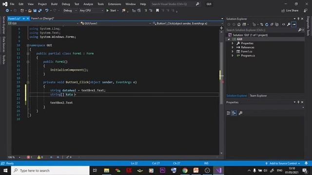 Membuat GUI dari NOL | Visual Studio - Windows Form Application C# Ep.01 (2/2) смотреть онлайн