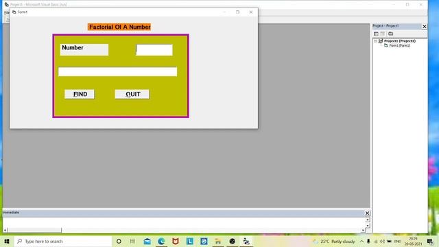 Find Factorial Of A Number In Visual Basic 6.0//English clearly explained coding смотреть онлайн