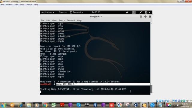Kali Linux NMAP 10 Basic commands 2020 смотреть онлайн