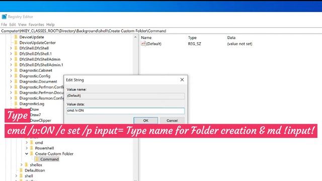 How to create user input folder in Windows смотреть онлайн